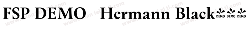 FSP DEMO   Hermann Black字体转换